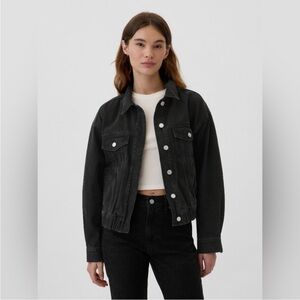 GAP Relaxed Icon Denim Bomber Jacket
